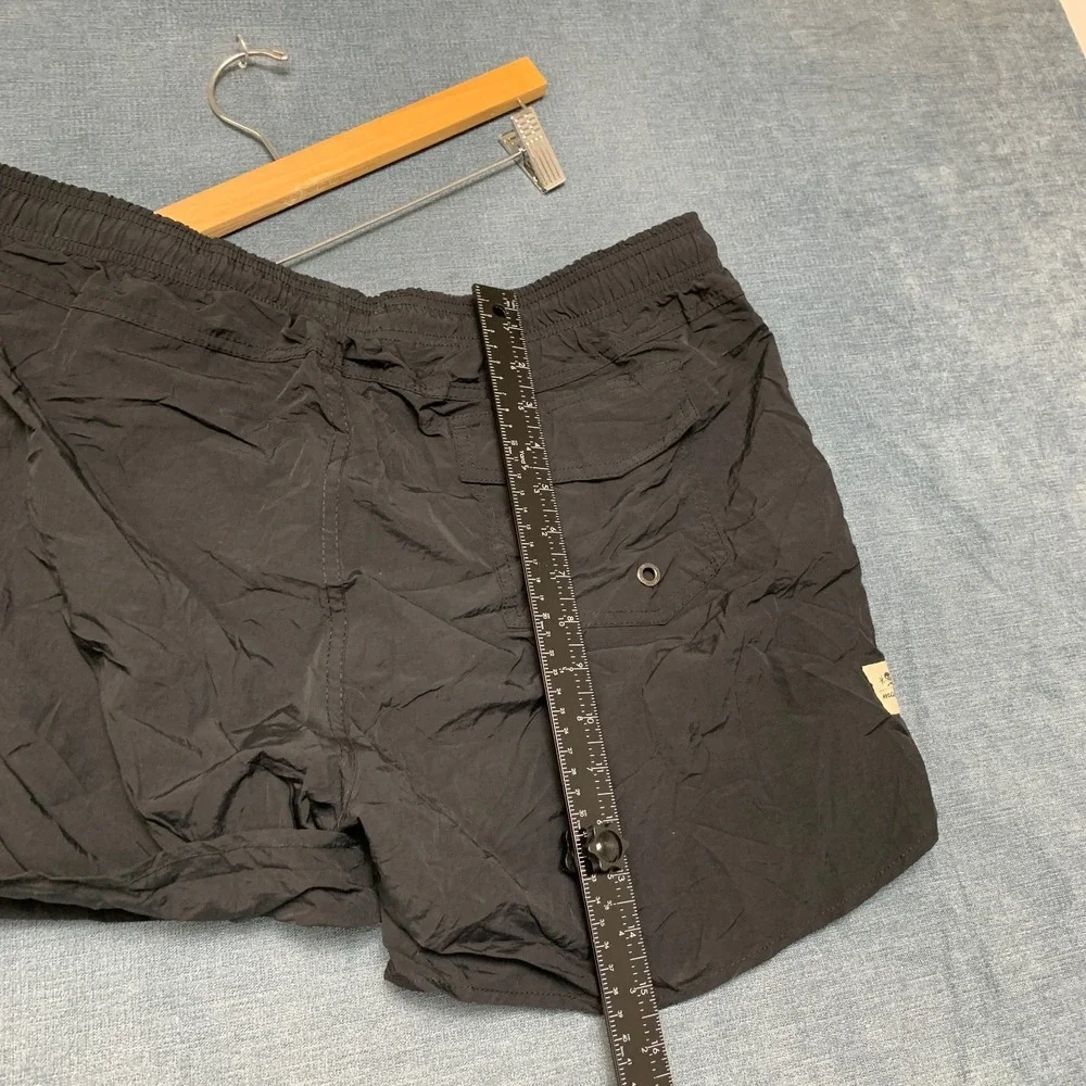 Maamgic Swim Shorts Mens 2XL Black Stretch Slash Pocket Drawstring Summer Wear